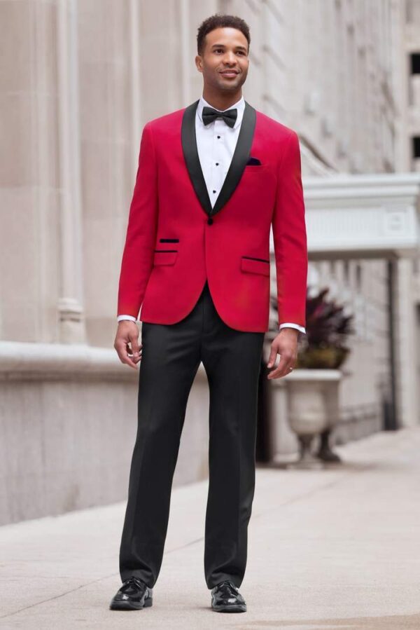 Red Ultra Slim Fit Tuxedo Style No. N31 - Sport Coat Blazer
