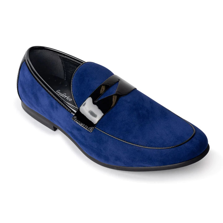 Blue Suede Loafer Sport Coat Blazer