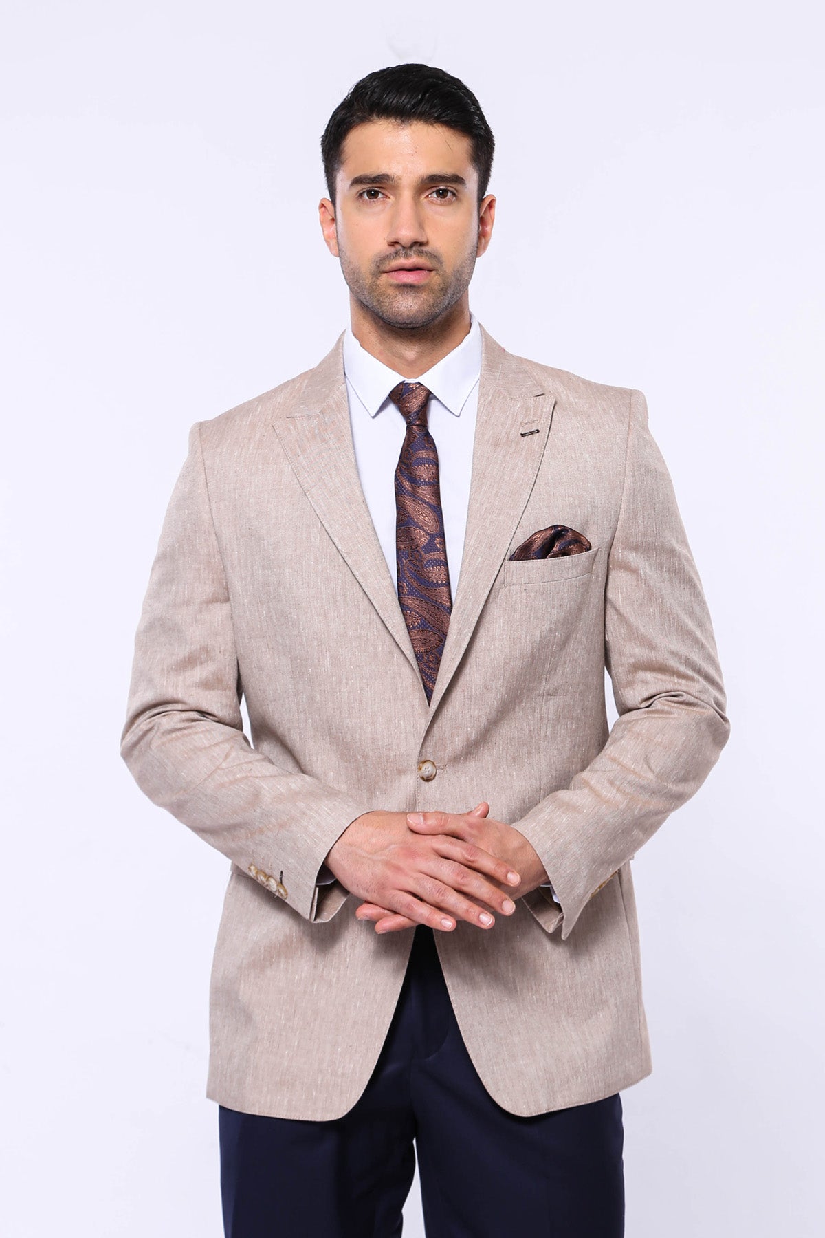 Cream Striped Sport Coat Sport Coat Blazer