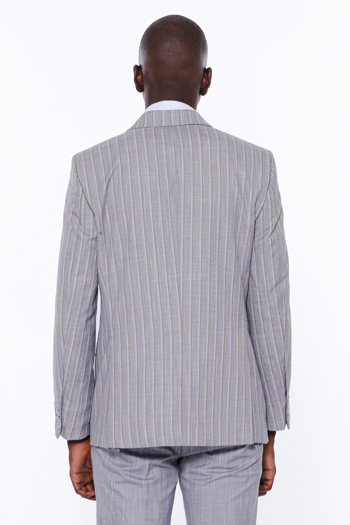 Grey Striped Suit 7