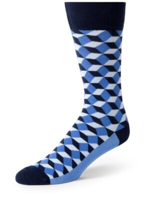Blue Beeline Optical Men's Dress Socks