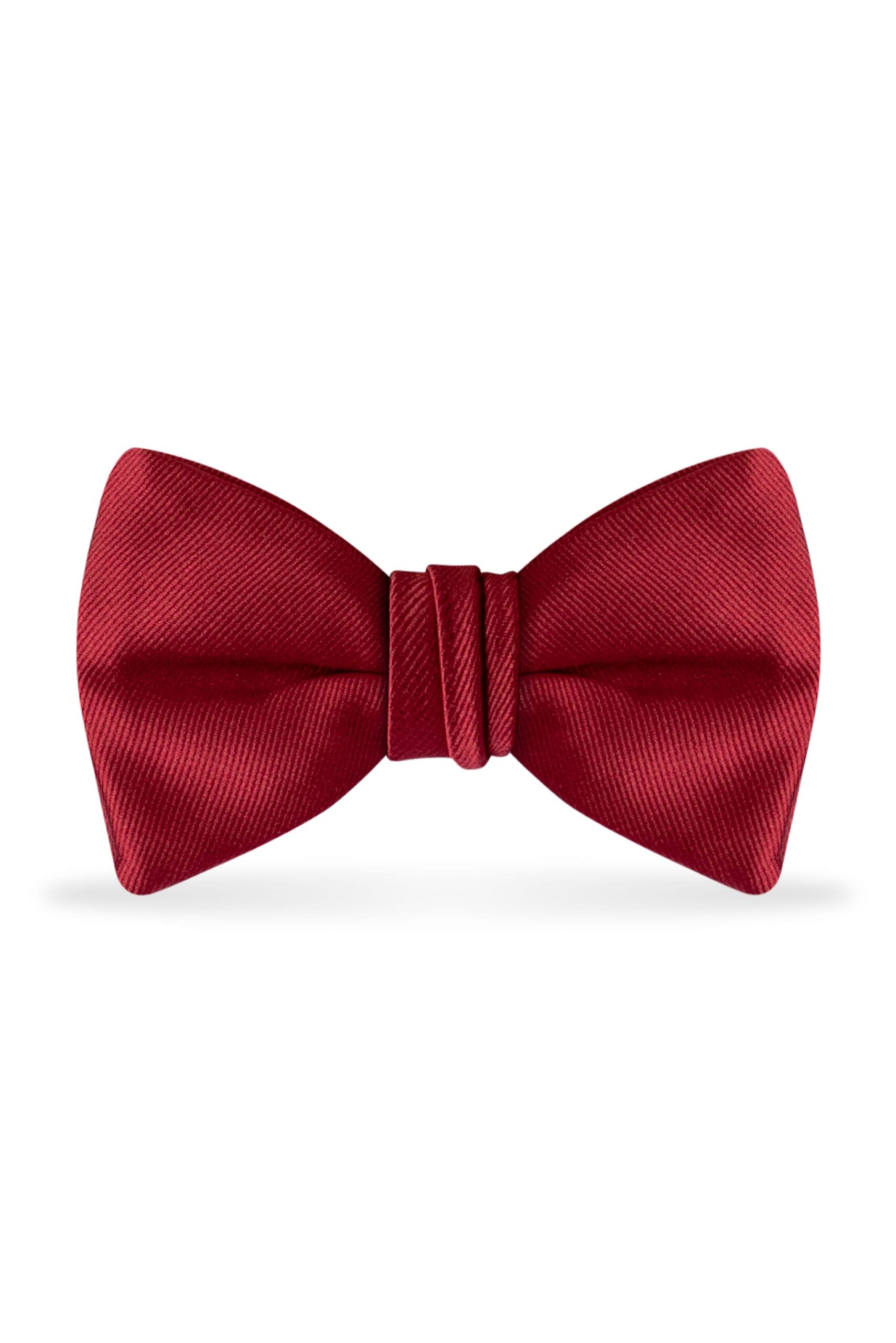 Solid Apple Red Bow Tie 1