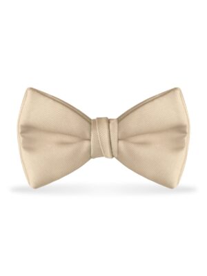 Solid Champagne Bow Tie