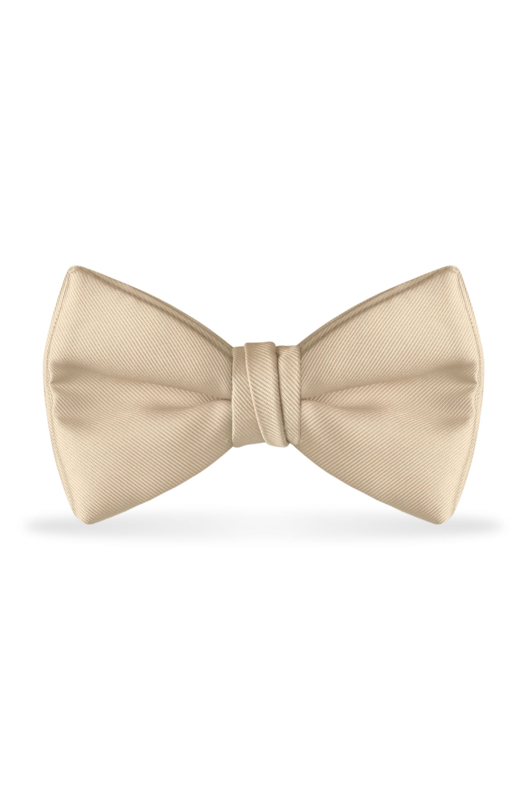 Solid Champagne Bow Tie - Sport Coat Blazer