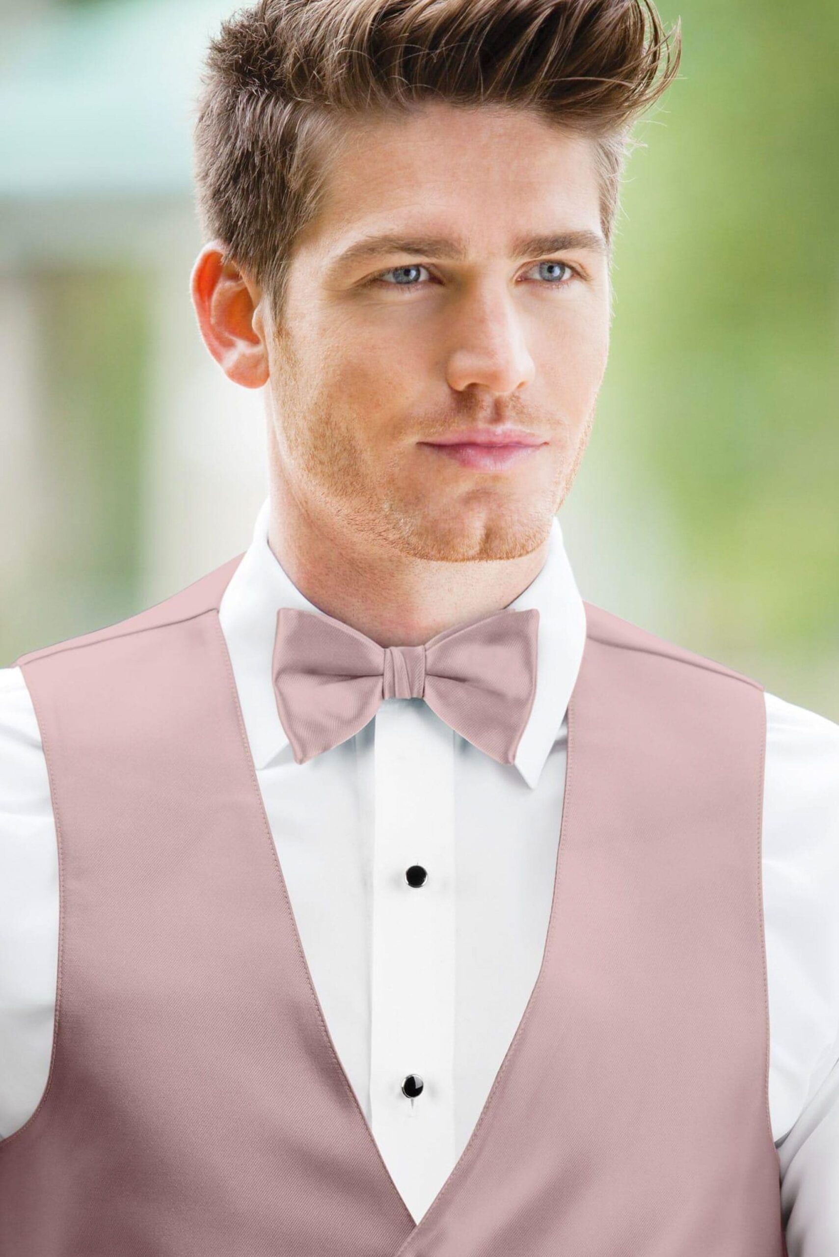 Solid First Blush Bow Tie 2