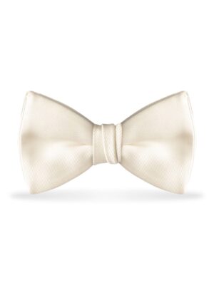 Solid Ivory Bow Tie