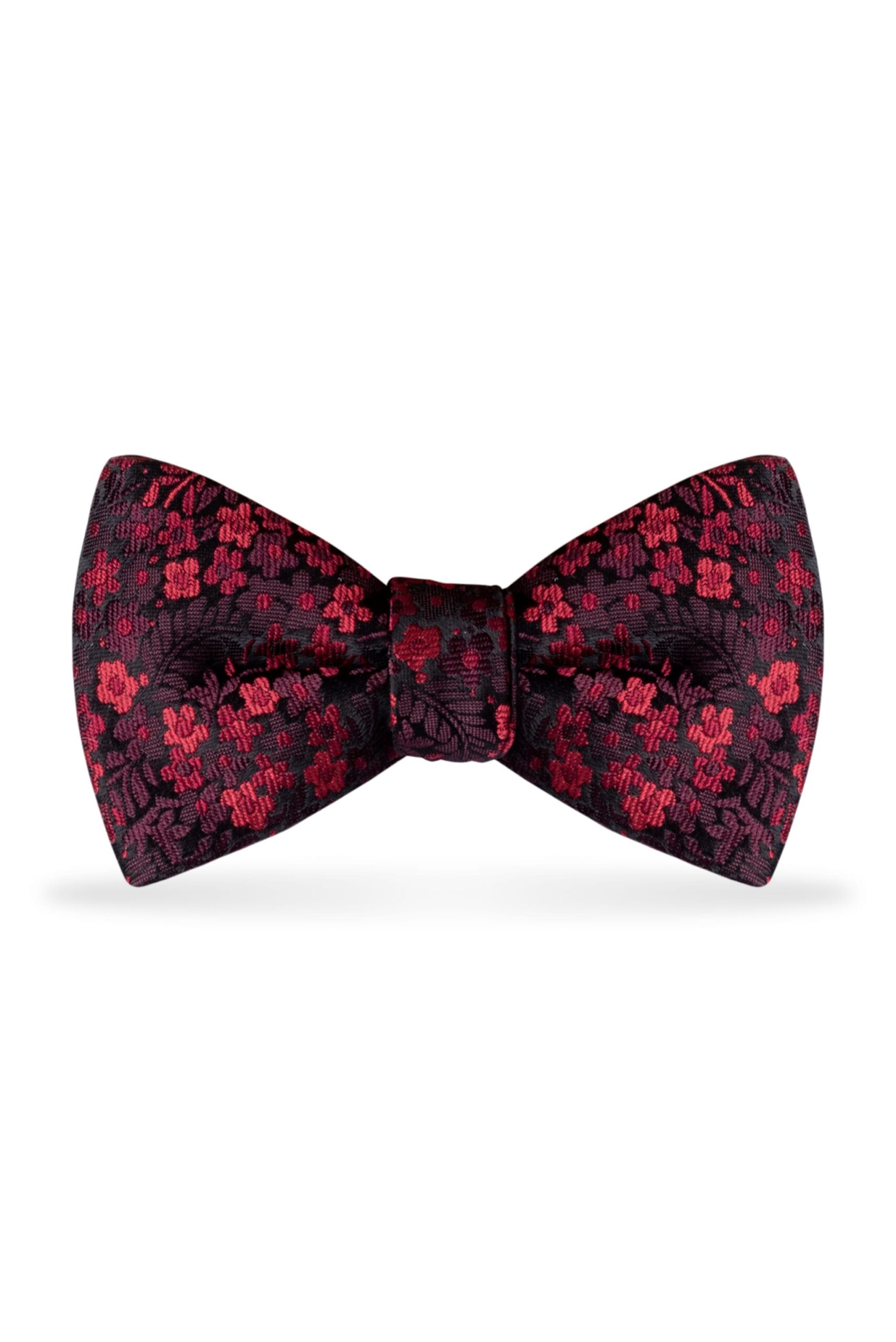 Floral Apple Red Bow Tie 1