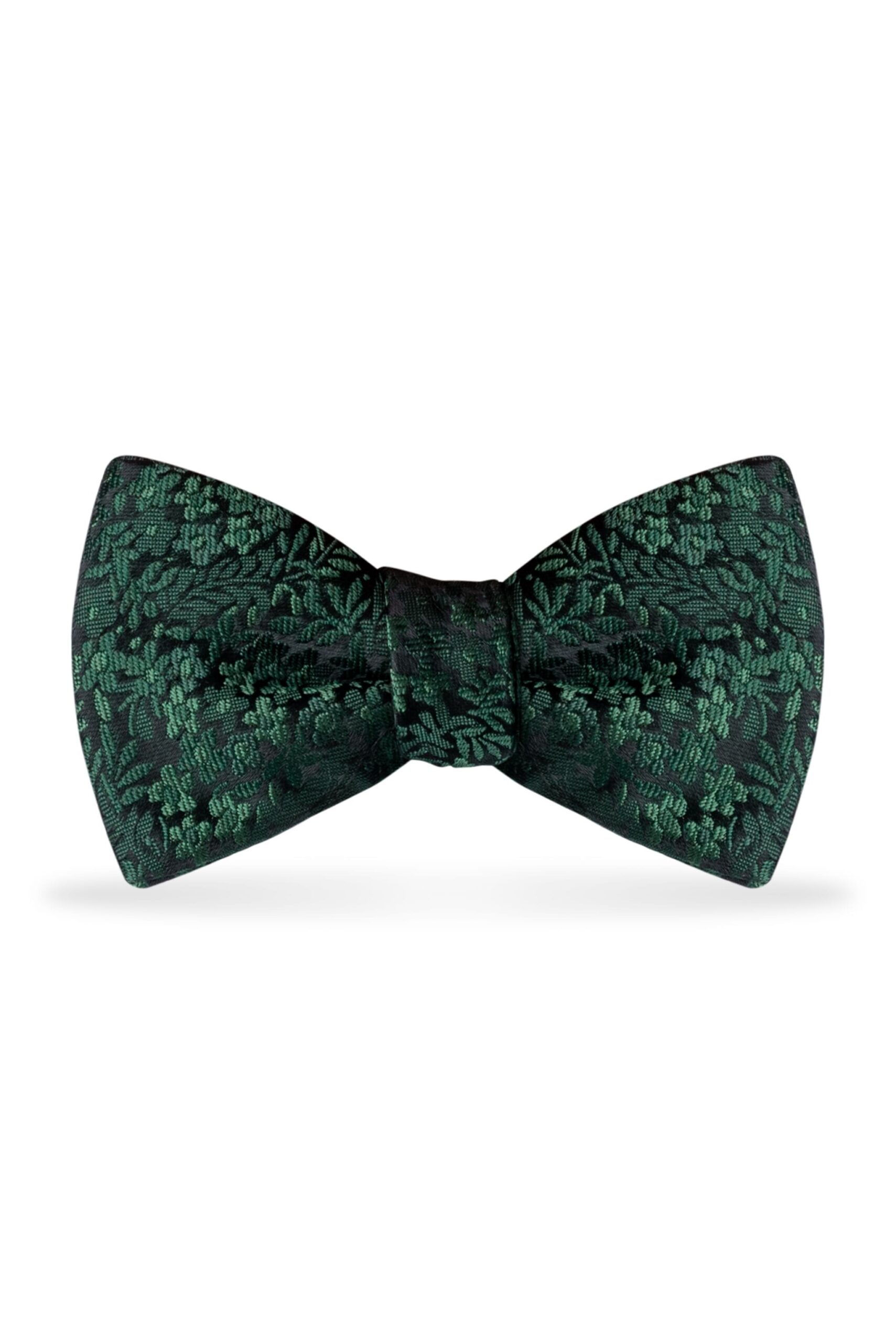 Floral Dark Green Bow Tie