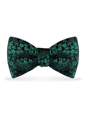 Floral Emerald Bow Tie