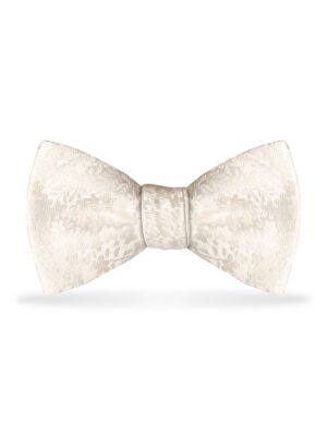 Floral Ivory Bow Tie