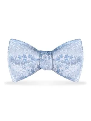 Floral Lite Blue Bow Tie