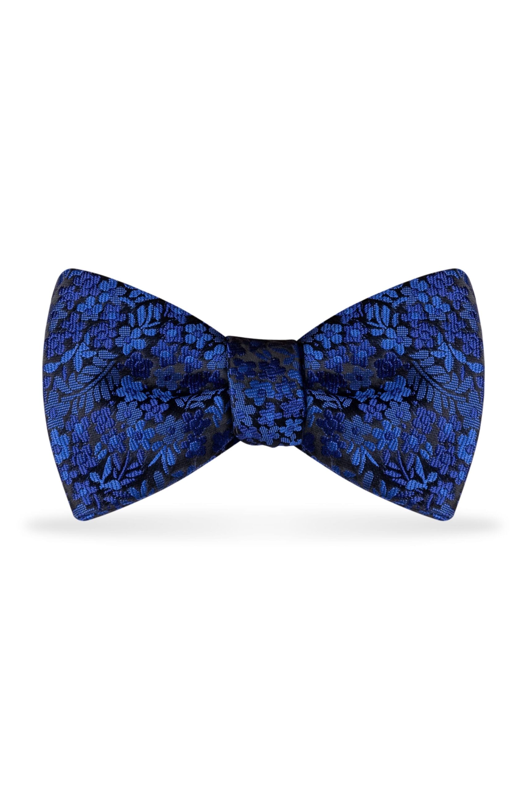 Floral Royal Blue Bow Tie 1
