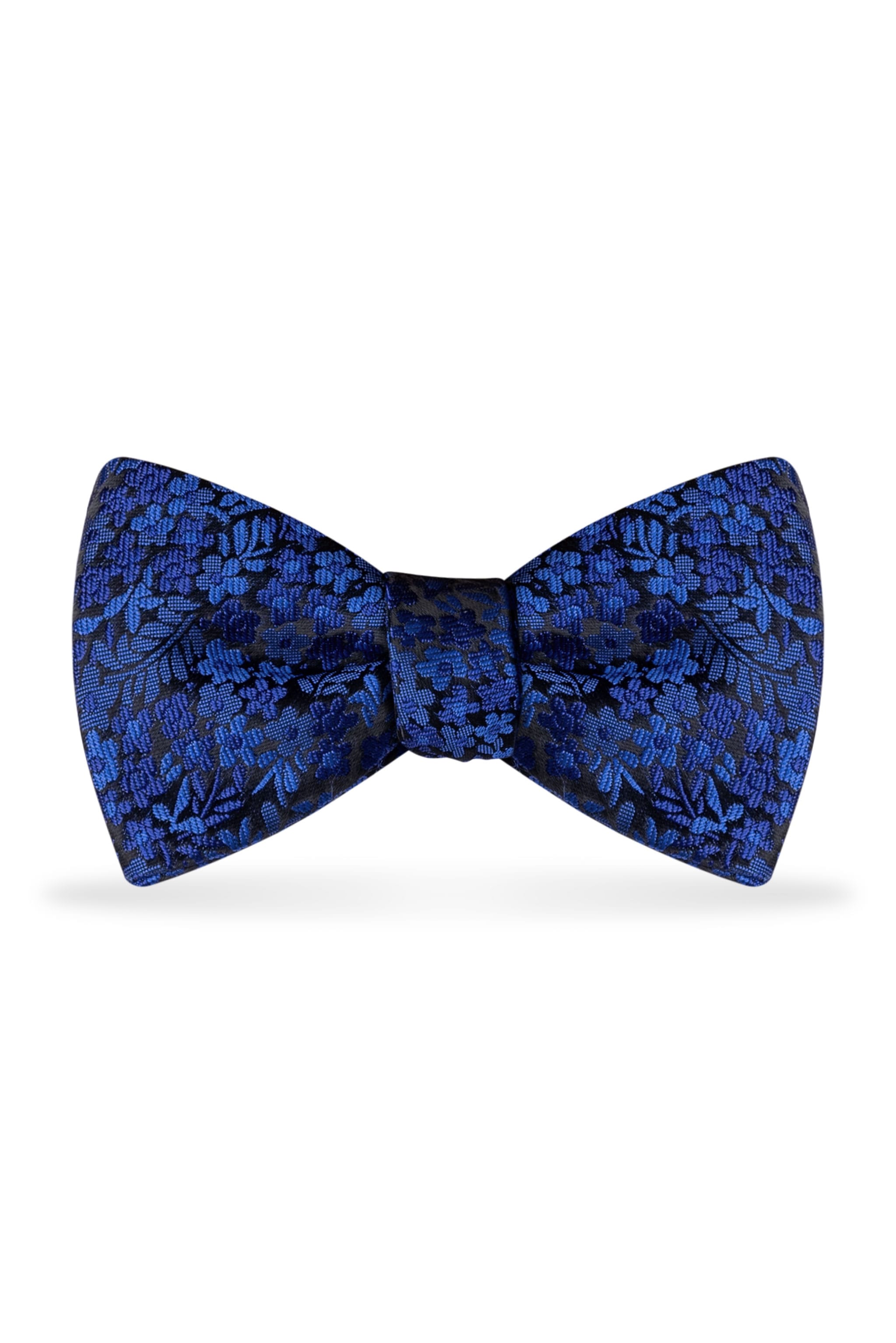 Floral Royal Blue Bow Tie