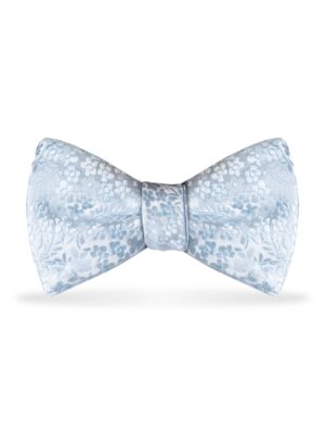 Floral Sky Blue Bow Tie