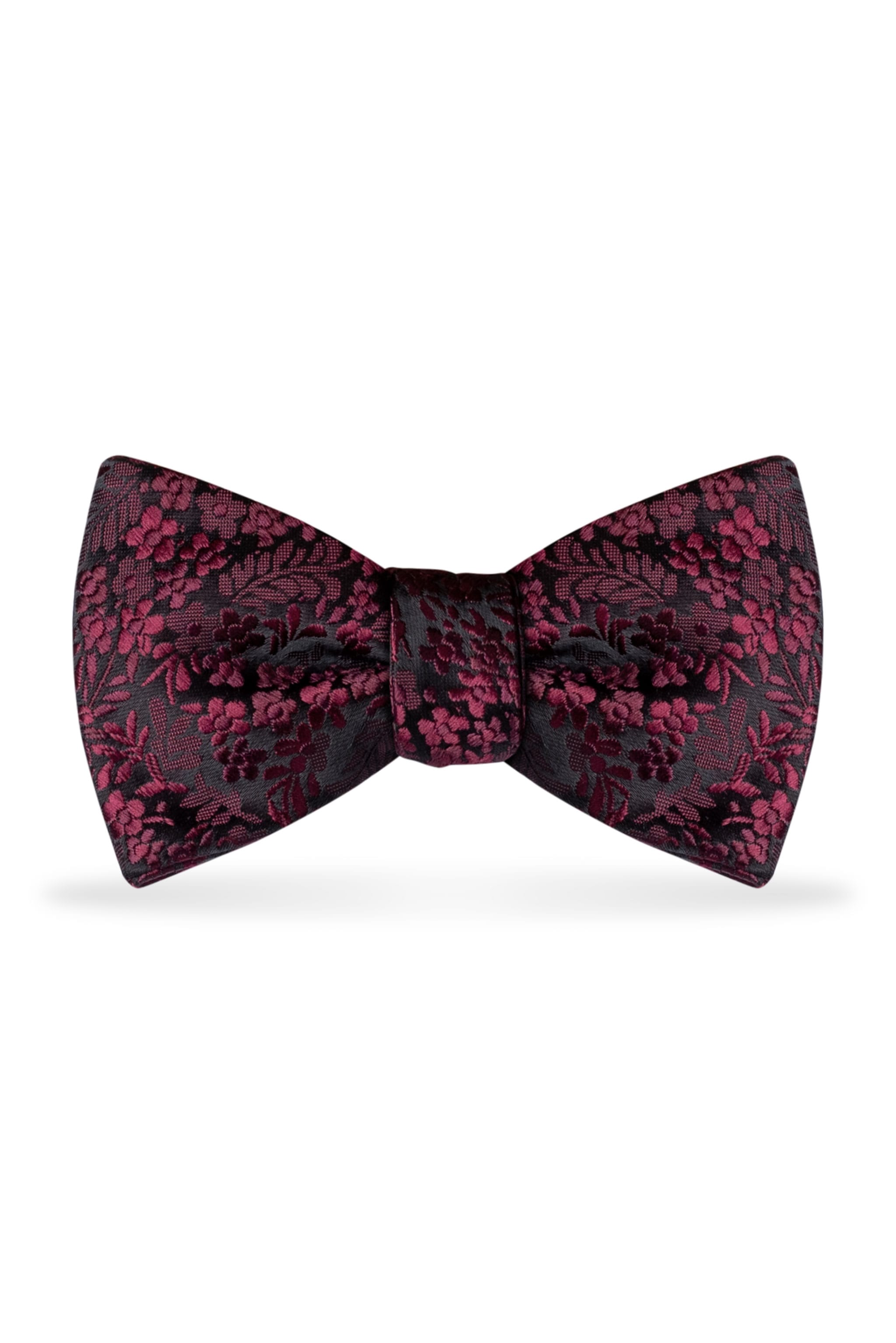 Floral Wine Bow Tie