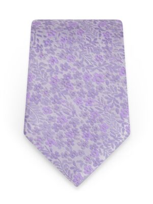 Floral Lavender Self-Tie Windsor Tie