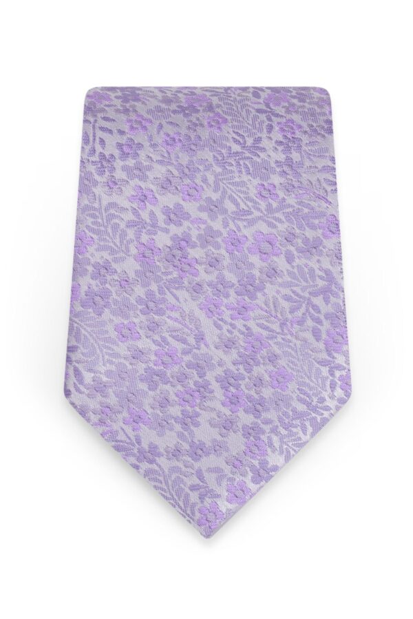 Floral Lavender Self-Tie Windsor Tie