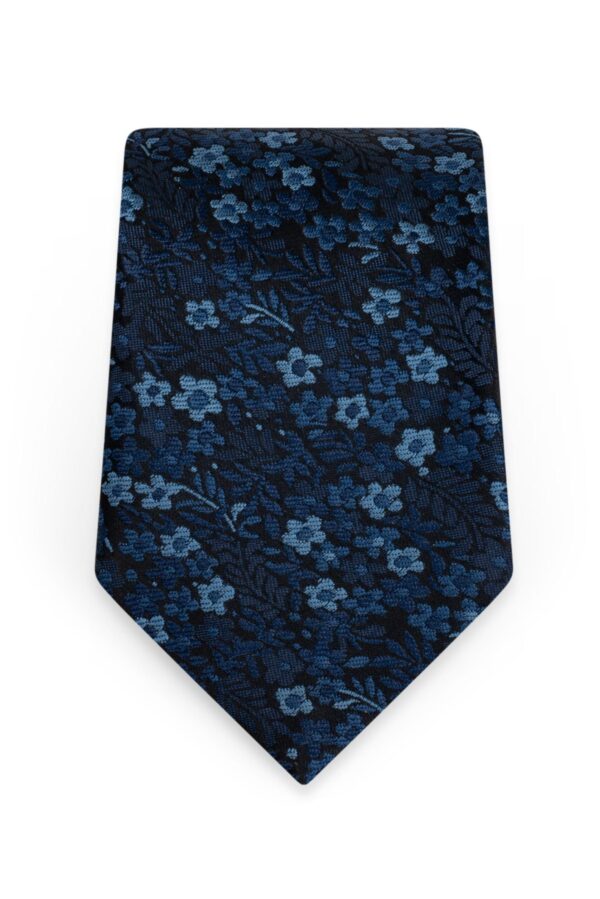 Floral Navy Self-Tie Windsor Tie