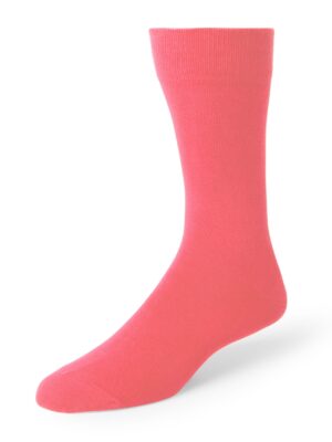 Coral Men's Dress Socks
