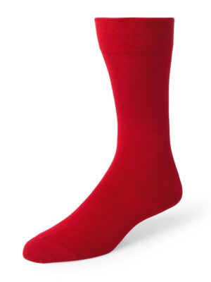 Ferrari Red Men's Dress Socks