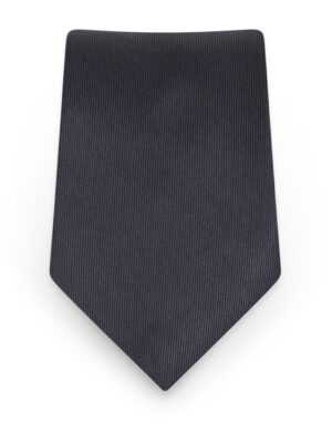 Solid Charcoal Self-Tie Windsor Tie