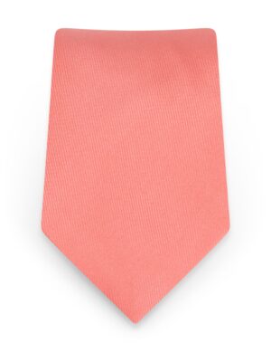 Solid Coral Self-Tie Windsor Tie