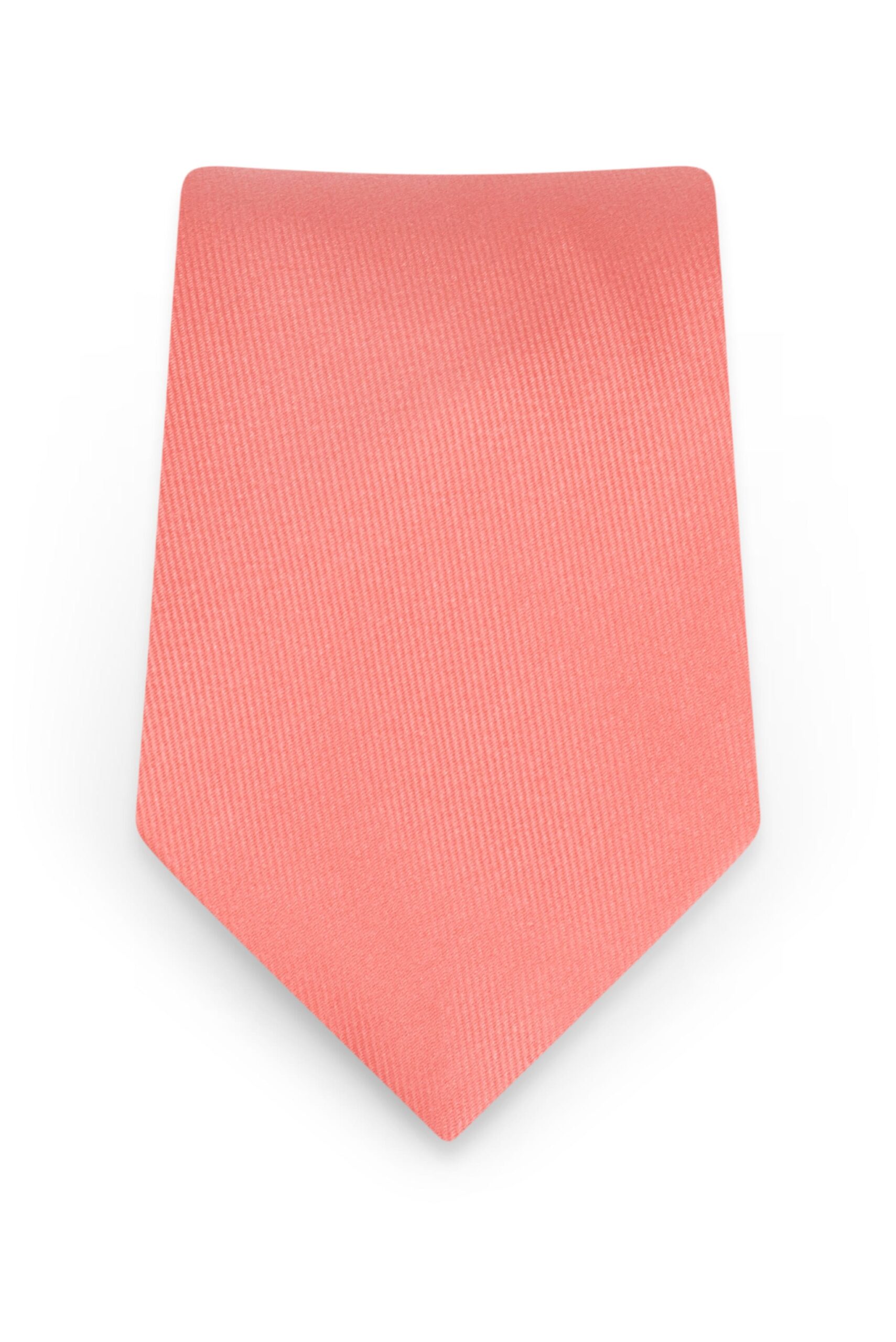 Solid Coral Self-Tie Windsor Tie 1