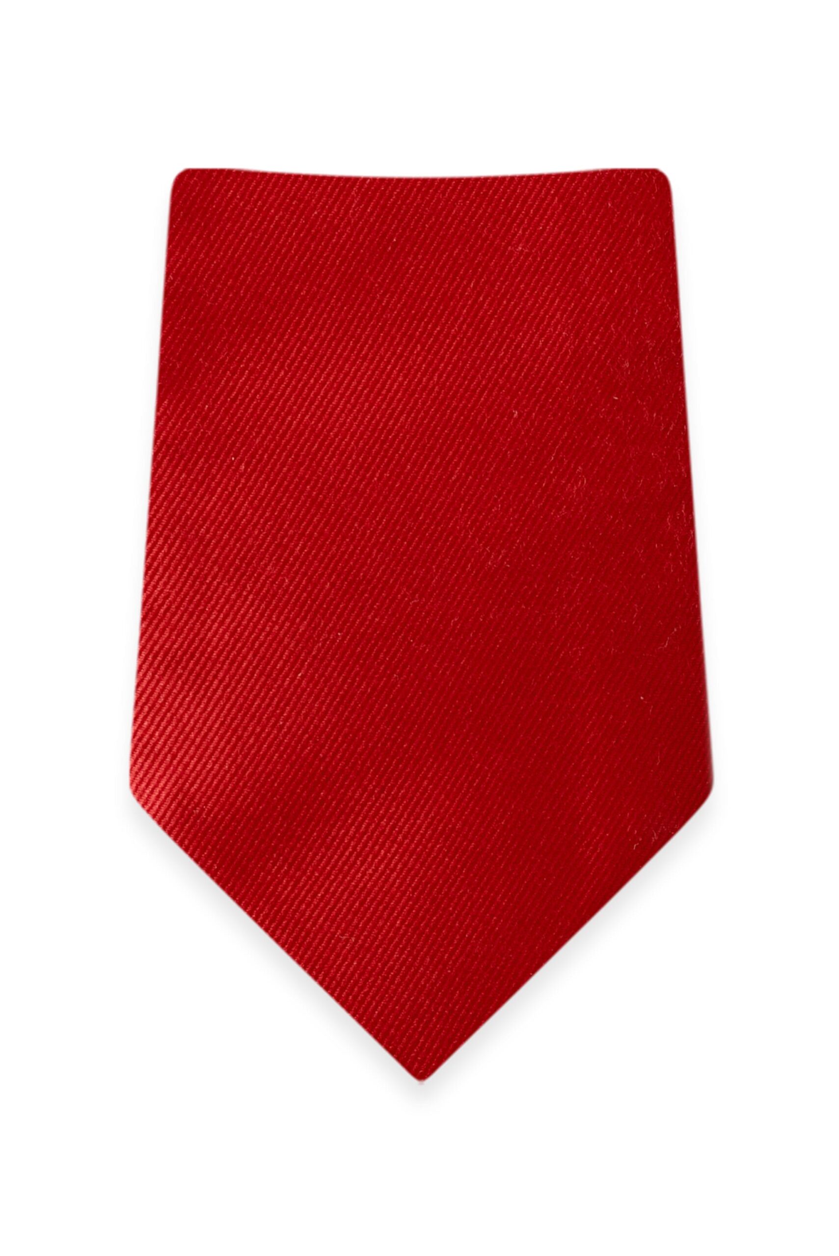 Solid Ferrari Red Self-Tie Windsor Tie
