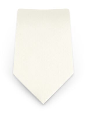 Solid Ivory Self-Tie Windsor Tie