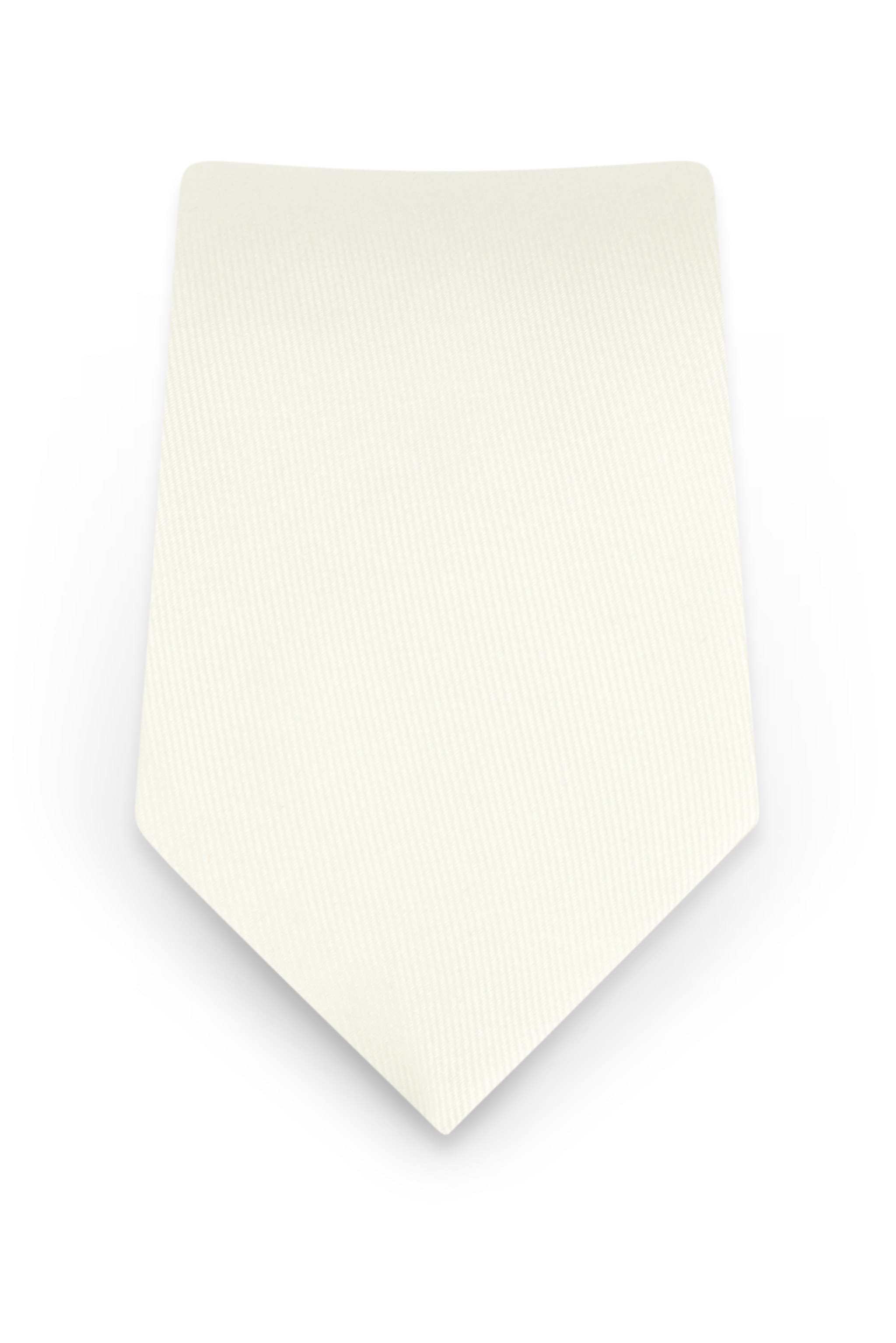 Solid Ivory Self-Tie Windsor Tie