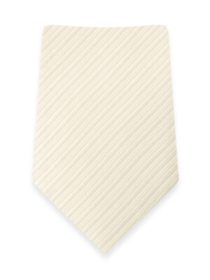 Striped Ivory Self-Tie Windsor Tie