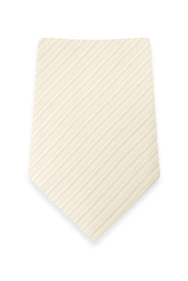 Striped Ivory Self-Tie Windsor Tie