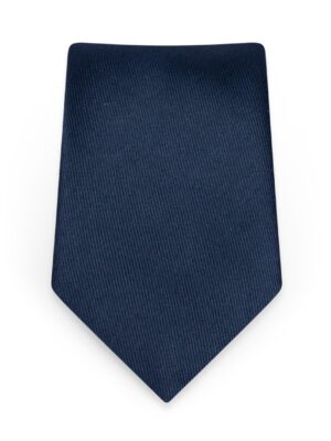 Solid Navy Self-Tie Windsor Tie
