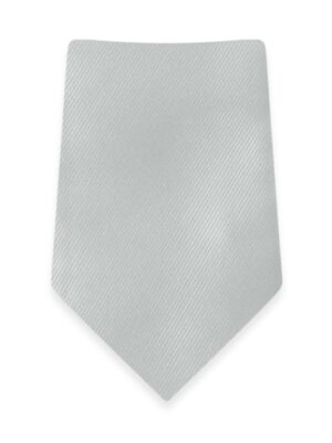 Solid Platinum Self-Tie Windsor Tie