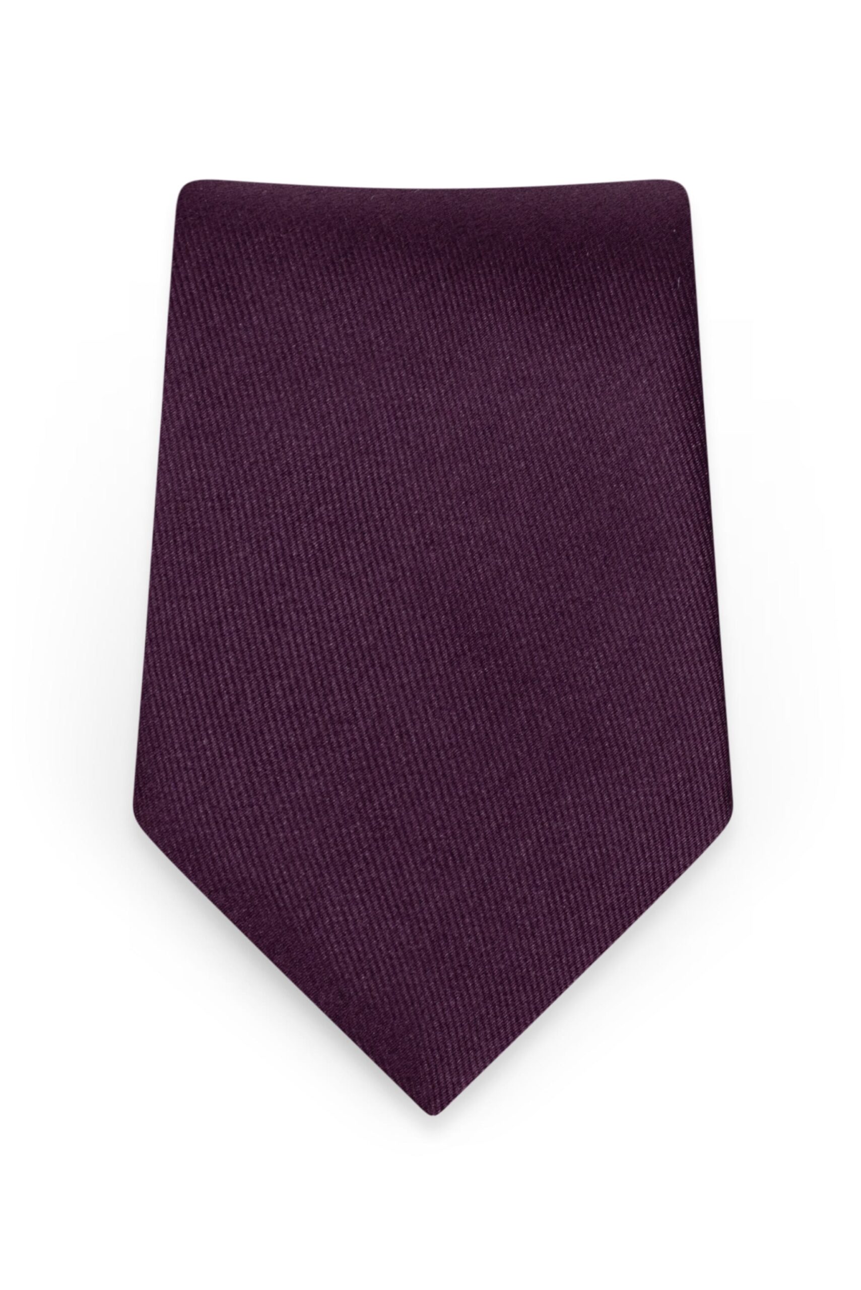 Solid Plum Self-Tie Windsor Tie