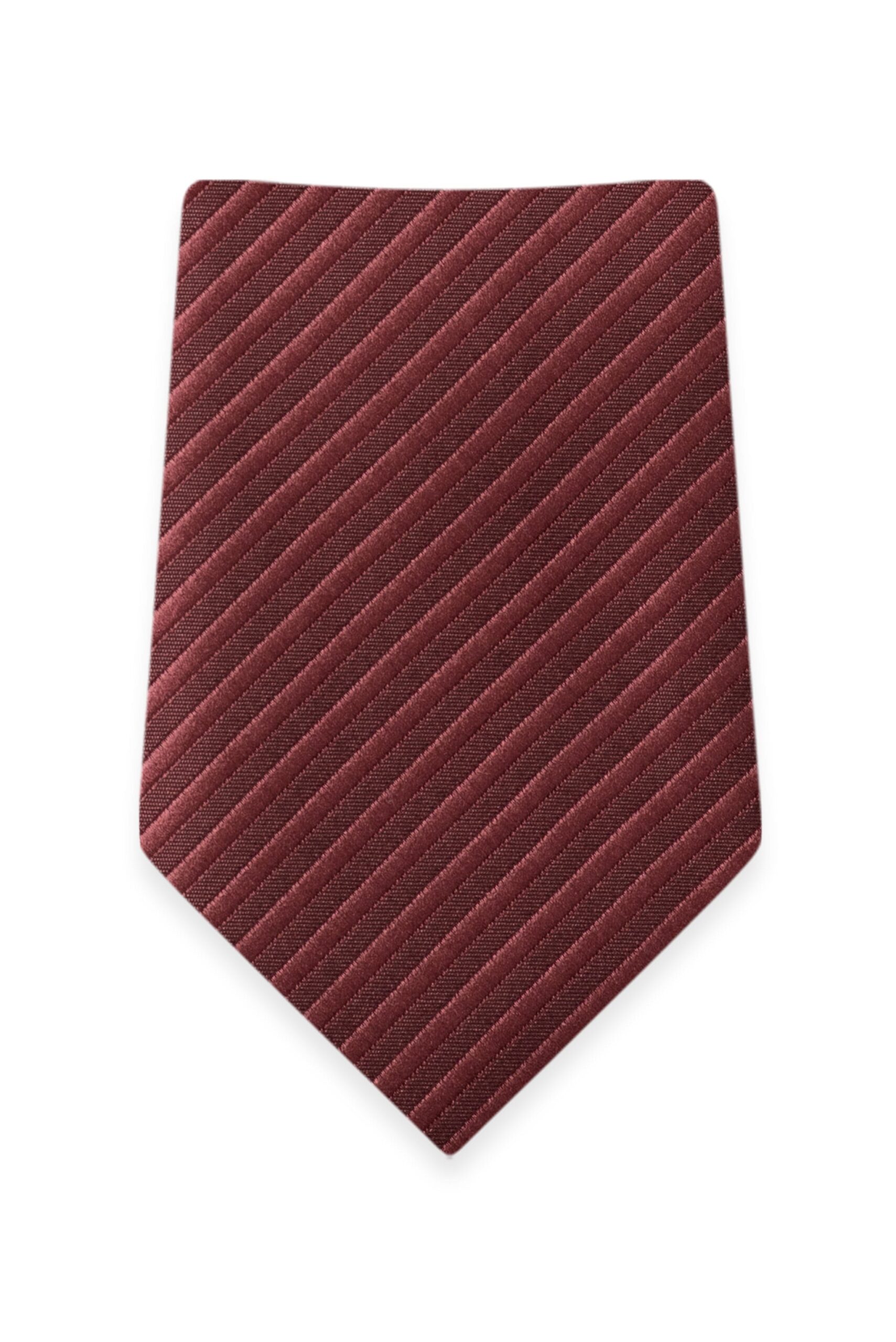 Striped Rosewood Self-Tie Windsor Tie 1