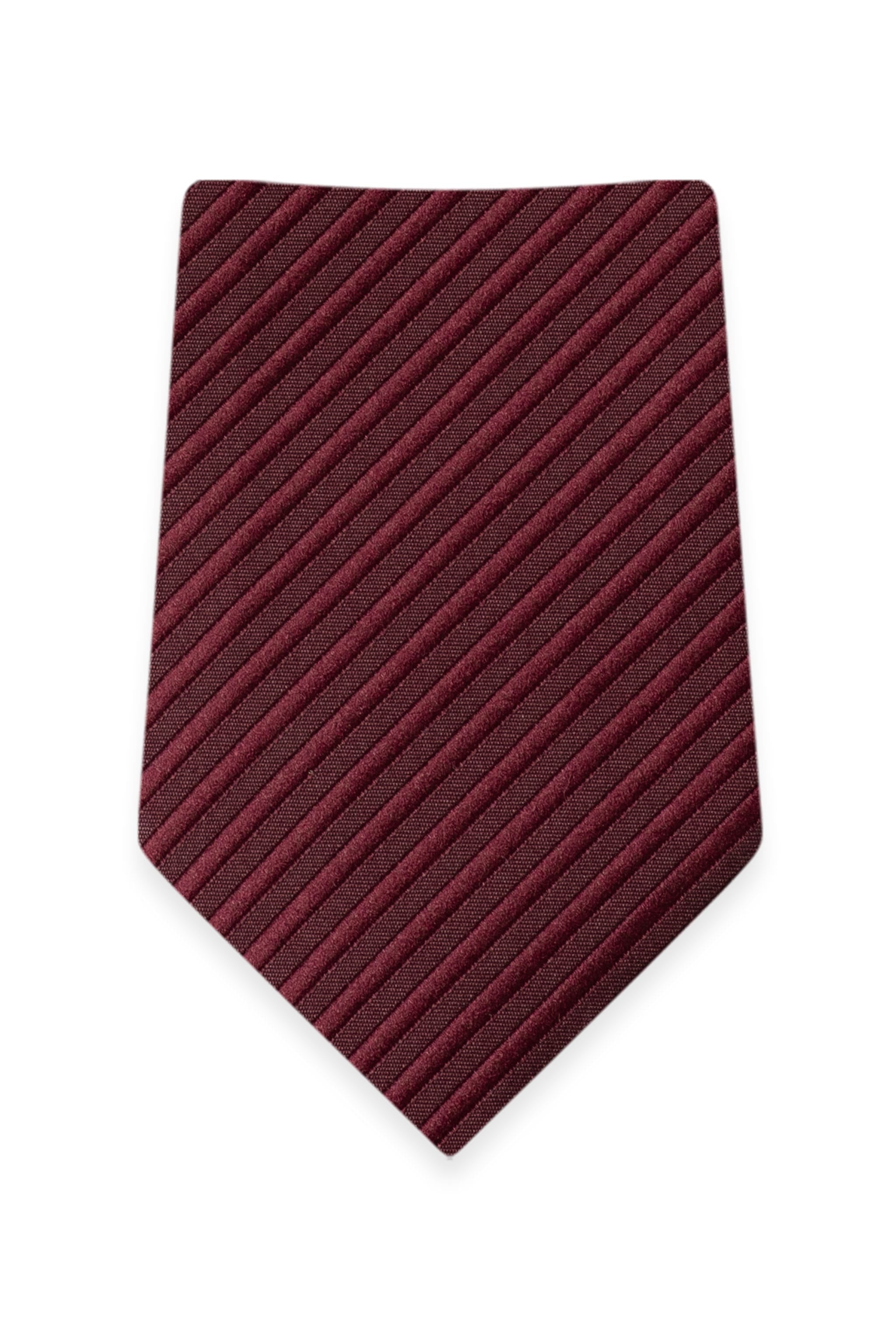 Striped Wine Self-Tie Windsor Tie