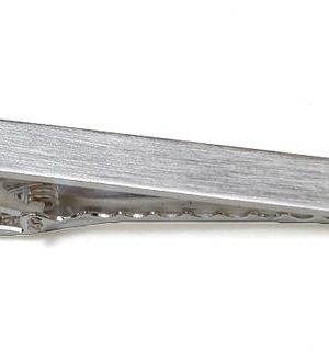 2 inch Mat Rhodium Finish Tie Bar/Import (can be engraved)