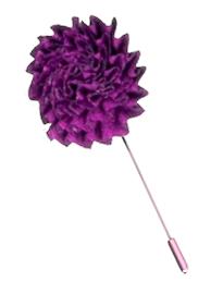Purple Carnation Flower Lapel Stick Pin /Boxed/Import