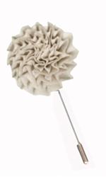 Ivory Carnation Flower Lapel Stick Pin /Boxed/Import