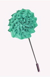 Aqua Carnation Flower Lapel Stick Pin /Boxed/Import 1