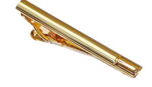 2 3/8 inch Frosted Gold with 3/8 inch Polished Gold Rectangle Tip / Import / Gift Boxed