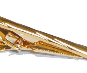 2 Inch Hi Polished Gold Twisted Tie Bar / Import / Gift Boxed