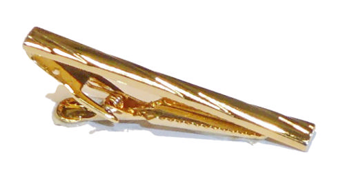 2 Inch Hi Polished Gold Twisted Tie Bar / Import / Gift Boxed