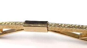 #13 Square with Greek Key Detail/ Gold Collar Bar Cat. Pg. 19 on the web/ Made in USA