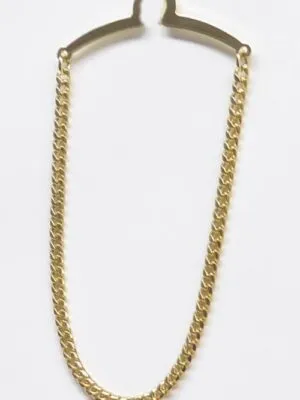 3mm Cable Filled Serpentine Single Strand Gold Tie Chain/ Import/ Gift Boxed