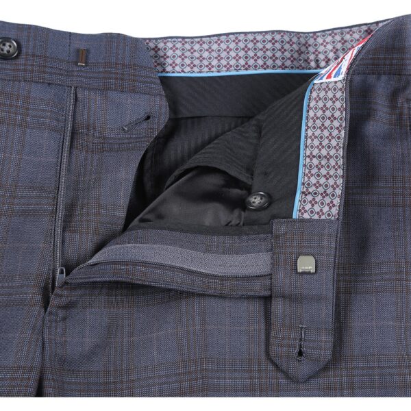 English Laundry Gray with Tan Check Notch Suit