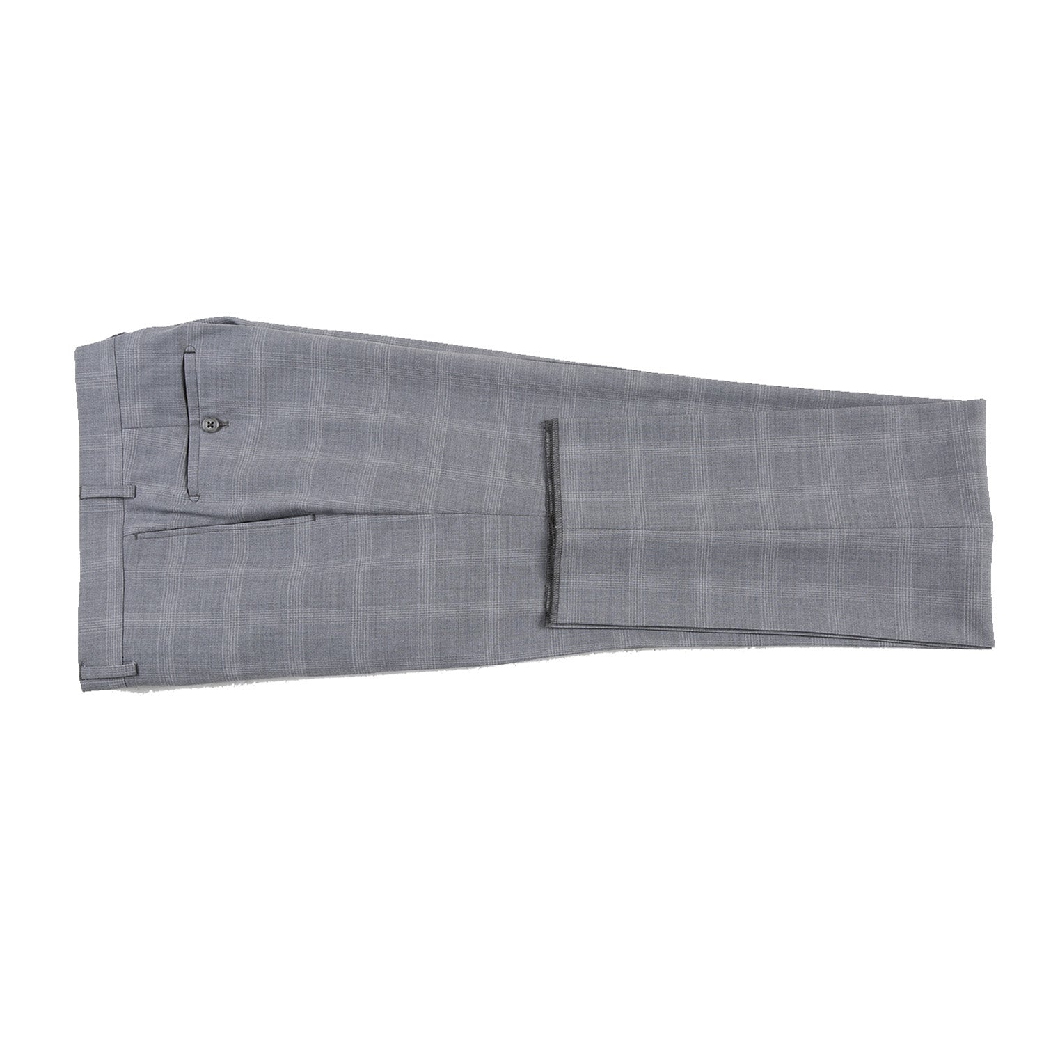 English Laundry Light Gray Window Pane Check Wool Suit 9
