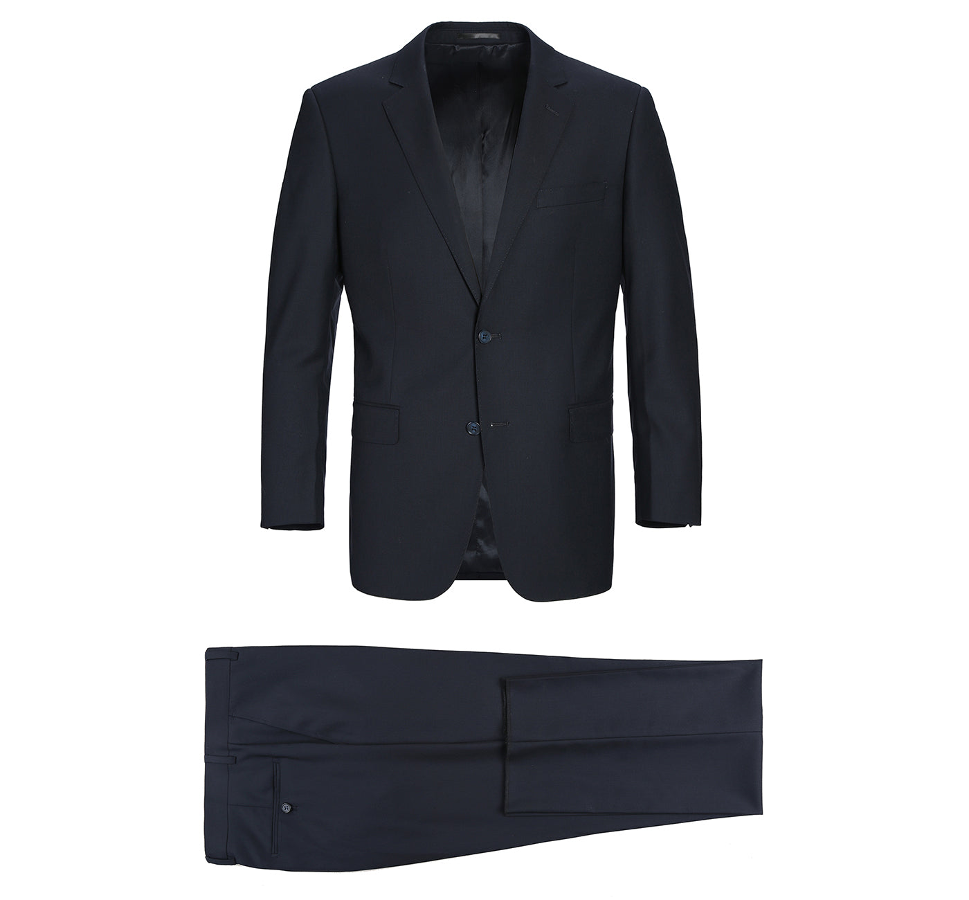 Men's 2-Piece Classic Fit Wool-Cashmere & Silk Suit