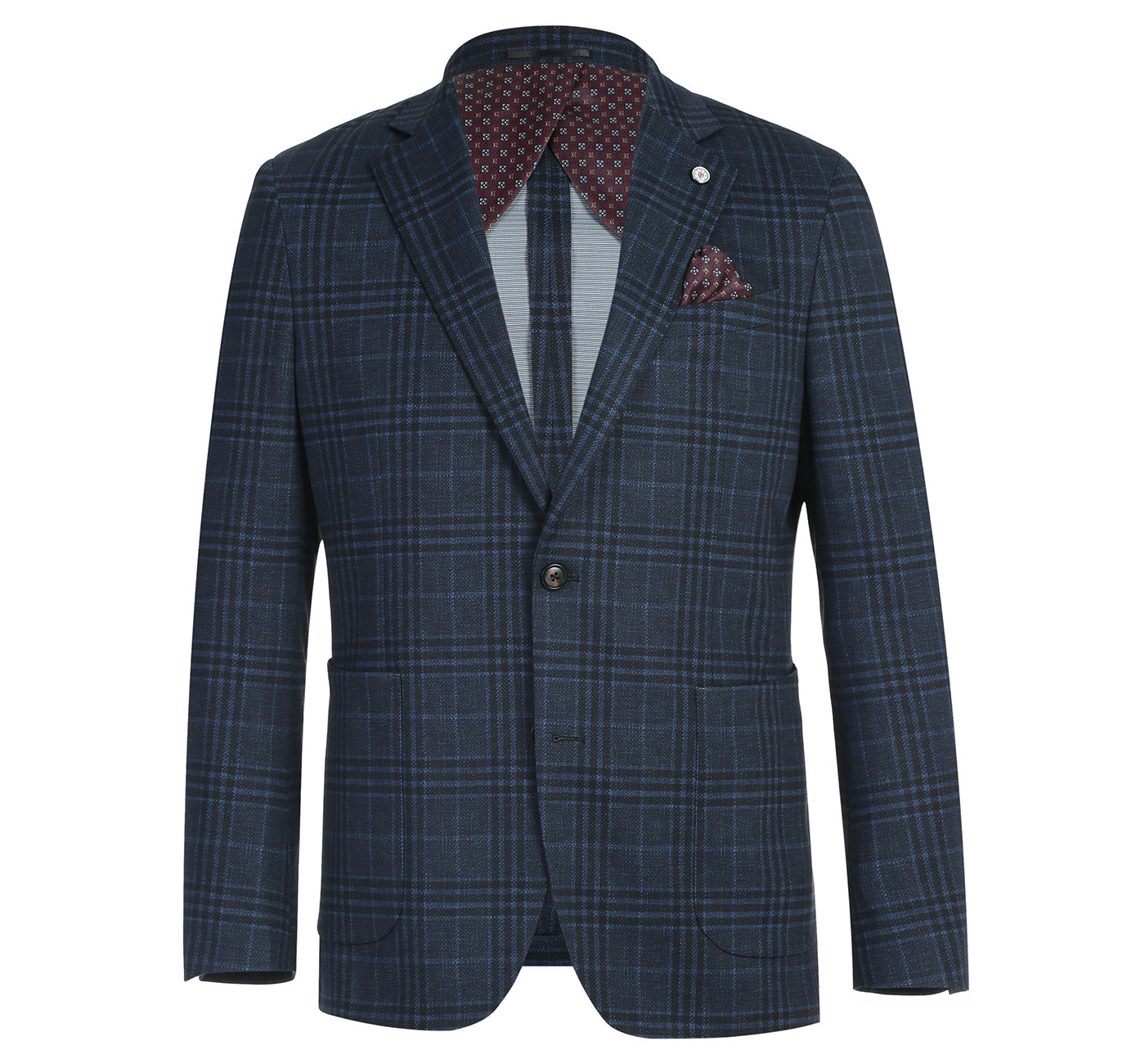 Pellagio Men's Half Canvas Navy Blazer PF23-7